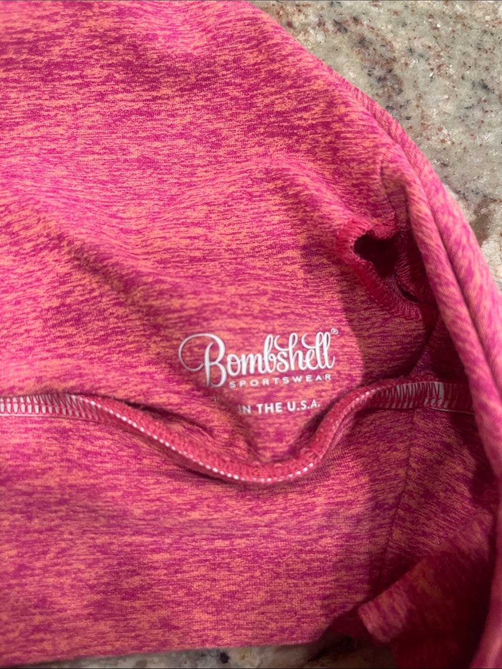 Bombshell - Pink Heather Halter Sports/Bra S: XL (no pads) - Picture 3 of 5